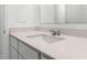 Bathroom featuring neutral vanity with white countertops and a large mirror at 4928 Worchester Dr, Kissimmee, FL 34746