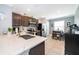 Modern kitchen design with stainless steel appliances and tile flooring at 9056 Wildflower Ln, Kissimmee, FL 34747