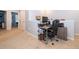 Upstairs landing area with carpeting, perfect for a home office at 9056 Wildflower Ln, Kissimmee, FL 34747