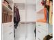 Walk-in closet featuring built-in shelving, drawers, and ample storage at 105 Palazzo Ln, Kissimmee, FL 34759