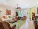 Cozy living room featuring stylish furnishings, neutral paint, and a ceiling fan at 105 Palazzo Ln, Kissimmee, FL 34759