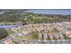 Community aerial view highlighting the lake and neighborhood at 13282 Bromborough Dr, Orlando, FL 32832