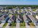 Aerial view of homes, showcasing manicured lawns, landscaping, and community layout at 1379 Winter Gray Cir, Deltona, FL 32738