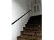 Carpeted staircase with handrail leading to upper level of the home at 2659 Crown Ct # 11, Kissimmee, FL 34741