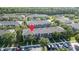Aerial view of property showcasing location within a community with ample parking at 3426 Wilshire Way Rd # 189, Orlando, FL 32829