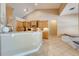 Bright kitchen featuring granite countertops, pendant lighting, and light wood cabinetry at 3551 Buckingham Ct, St Cloud, FL 34772
