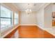 Spacious living room has hardwood floors, and plenty of natural light at 3551 Buckingham Ct, St Cloud, FL 34772