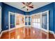 Home office with hardwood floors and French doors leading to other areas at 3551 Buckingham Ct, St Cloud, FL 34772