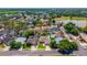 Scenic aerial view showcasing a neighborhood, lake, and lush green surroundings at 404 N Sundance Dr, Lake Mary, FL 32746