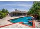 Sparkling backyard pool with a screened-in lanai for year-round enjoyment at 404 N Sundance Dr, Lake Mary, FL 32746
