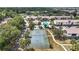 Aerial view of tennis court in complex at 4722 Kilt Ct # 65, St Cloud, FL 34769