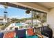 Enjoy this condo balcony overlooking the community pool and clubhouse at 4722 Kilt Ct # 65, St Cloud, FL 34769