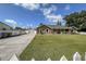 Charming single-story home with a well-maintained lawn, detached garage, and a classic white picket fence at 5572 Myakka Ave, Intercession City, FL 33848