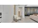 Stylish living space with modern furniture, decorative wall accents, and sleek flooring at 6494 Rover Way, St Cloud, FL 34771