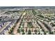 A wide aerial view of a residential community, highlighting the layout and access to local amenities at 9163 Wedge Dr, Davenport, FL 33896