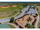 Aerial view of ball fields with a playground in a well-maintained community park at 1038 Sabine Pl, Kissimmee, FL 34759