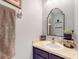 Charming bathroom with stylish mirror, decor, and neutral countertops at 1933 Estancia Cir, Kissimmee, FL 34741