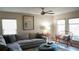 Inviting living room features comfortable seating, stylish decor, and plenty of natural light at 2206 Hunters Greene Dr, Lakeland, FL 33810