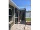 Convenient outdoor shower with privacy screens and a stone-paved floor at 2206 Hunters Greene Dr, Lakeland, FL 33810