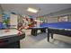 Spacious game room featuring air hockey, foosball, pool table and a colorful superhero mural at 2649 Calistoga Ave, Kissimmee, FL 34741