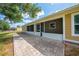 The backyard features a brick paved patio perfect for outdoor entertaining and enjoyment at 3048 Cherokee Rd, St Cloud, FL 34772