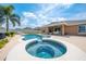 Inviting pool and jacuzzi surrounded by a spacious patio, perfect for outdoor entertaining at 3101 Drema Dr, St Cloud, FL 34769