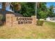 Community entrance sign for 'Lorraine Estates' in a well-kept neighborhood at 3101 Drema Dr, St Cloud, FL 34769