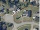 Aerial shot of the property with boundary lines showing lot size and location at 804 Wildwood Cir, Port Orange, FL 32127