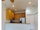 Beautiful kitchen with stainless steel appliances and countertops with a granite effect at 1558 Cumin Dr, Poinciana, FL 34759