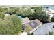 This is an aerial view of the property's roof with solar panels in the Bay Indies retirement community at 2365 Paulette Dr, Haines City, FL 33844