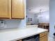 Kitchen countertop with the dining area visible in the background at 247 Verona Ave, Davenport, FL 33897