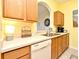 Bright kitchen space with sleek countertops and essential appliances, ideal for cooking at 2778 Almaton Loop # 403, Kissimmee, FL 34747