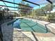 Screened-in pool area with stone surround and ample space for outdoor entertaining at 3328 Wax Berry Ct, Windermere, FL 34786