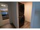 Conveniently located laundry area features a stacked washer and dryer for space-saving efficiency at 400 Chayne Pl, St Cloud, FL 34771