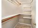Walk-in closet featuring shelving for maximum storage and organization at 4091 Lippman Rd, St Cloud, FL 34772