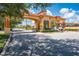 A gated entry provides privacy and security for the community at 438 Marcello Blvd, Kissimmee, FL 34746