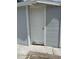 Backyard storage shed with a standard entry door at 5562 Old Tampa Hwy, Davenport, FL 33896