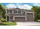 Charming two-story home featuring a two-car garage, neutral color palette, and complementary landscaping at 1007 Wisteria Way, Dundee, FL 33838