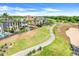 Golf course community with luxury homes and large grass fairways at 1021 Castle Pines Ct, Reunion, FL 34747