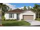 Charming single-story home with a well-manicured lawn and attached two-car garage at 1030 Wisteria Way, Dundee, FL 33838