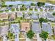 Residential area aerial view features diverse housing options near a picturesque lake at 1176 Epson Oaks Way, Orlando, FL 32837