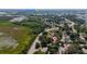 Aerial view showcasing the property's location within a residential neighborhood, close to local amenities at 1814 Leroy Dr, Haines City, FL 33844