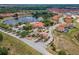 Community clubhouse with pool and playground sits on a lake, perfect for relaxation and recreation at 209 Rosso Dr, Davenport, FL 33837