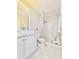 Bathroom with a modern vanity, toilet and shower at 247 Whispering Pines Way, Davenport, FL 33837
