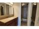 Bathroom featuring large sink and vanity, toilet, and shower/tub combo at 3235 Candle Ridge Dr # 102, Orlando, FL 32822
