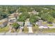 Aerial view of a residential neighborhood showcasing the homes and tree-lined streets at 710 California Ave, St Cloud, FL 34769