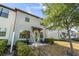 Charming backyard featuring a cozy seating area with a stylish hanging chair, ideal for relaxing outdoors at 11120 Whistling Pine Way, Orlando, FL 32832