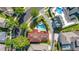 Aerial view of the property highlighting the house with a red outline and surroundings at 1116 Oak Pond Dr, Celebration, FL 34747