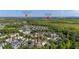 Aerial of the community, near Walt Disney World, shows the neighborhood layout and amenities at 1116 Oak Pond Dr, Celebration, FL 34747