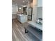 Modern kitchen features a center island, stainless steel appliances and breakfast nook at 11688 Founders St, Orlando, FL 32832
